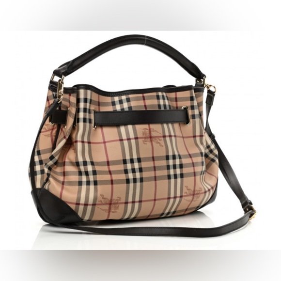 Burberry Handbags - 💯 Authentic Burberry Haymarket Medium Check Willenmore Hobo - Great Condition